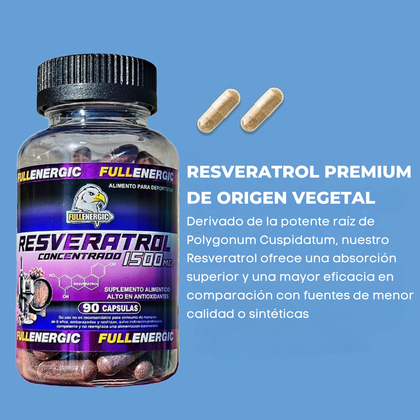 Resveratrol Concentrado™ 1500mg 90 Cápsulas